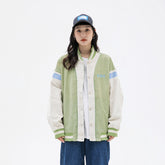 Unisex Jacket Vintage Baseball Jacket Men's and Women's Loose Corduroy Embroidered Jacket